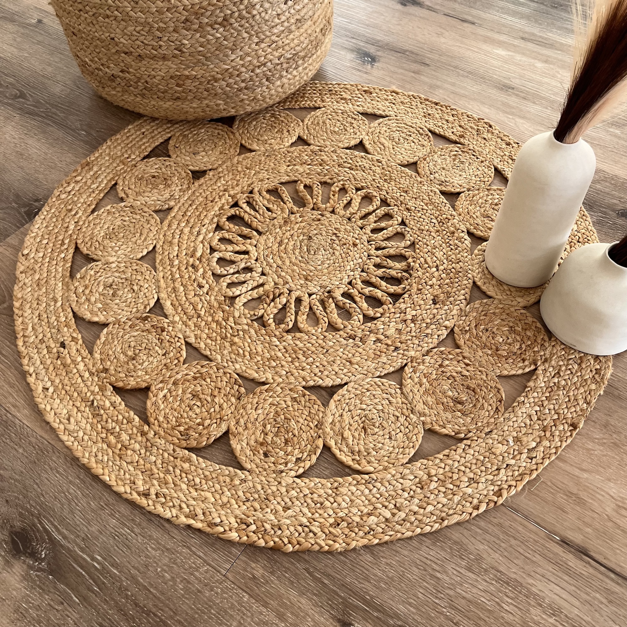 Theo Round by Rita Rugs Home, Artisitic Hand Woven Jute Round Rug